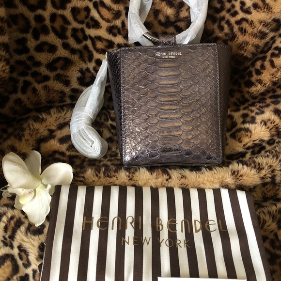 🔥BLACK FRIDAY SALE💥 🌹New Henri Bendel Marquis Snake Embossed Tote - Picture 9 of 10